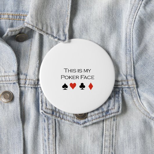 これは私のポーカーフェースのTシャツです 缶バッジ (インサイチュ)