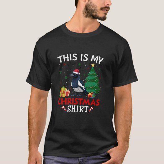 これは私のマグパイサンタハットクリスマスパジャマT Shi Tシャツ (正面)
