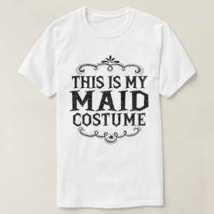 これは私のメイドの面白い怠いハロウィン衣装 Tシャツ