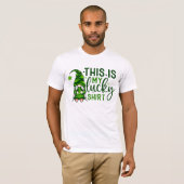 これは私のラッキーなグリーンの格言ウィムシー Tシャツ (正面フル)