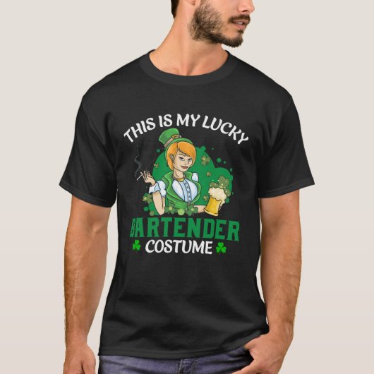 これは私のラッキーなバーテンダーの衣装St Patrick s D Tシャツ (正面)