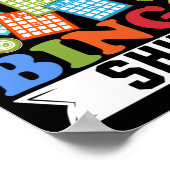 これは私のラッキービンゴシャツのおもしろい賭博 ポスター (角)