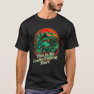 これは私のラッキー魚釣りライフスタイル淡水ハブ Tシャツ