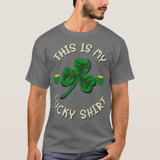 これは私のラッキーSt patricks dayシャムロック絞り染め Tシャツ