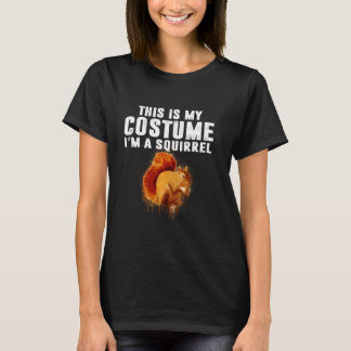 これは私のリスの衣装の動物のグラフィックおもしろいHである Tシャツ