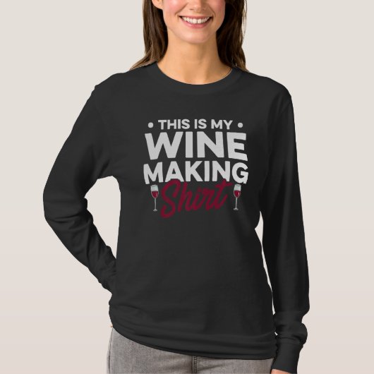 これは私のワインを作るワインワインのタスターVino 1 Tシャツ (正面)