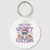 これは私の不機嫌な衣装 – おもしろい大人のためのデザイン キーホルダー (裏面)