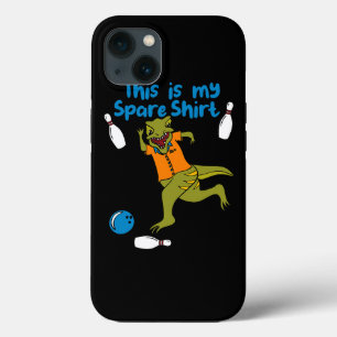 これは私の予備のシャツおもしろいボーリング恐竜ボウル iPhone 13ケース