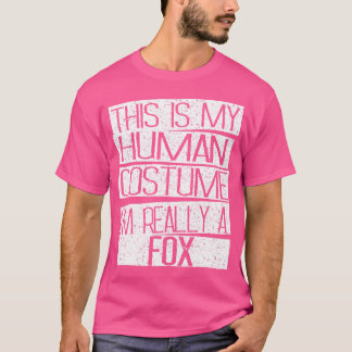 これは私の人間だ私は本当にキツネ Tシャツ