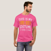 これは私の人間である私は本当にヤギ面白いハロウィーンだ Tシャツ (正面フル)