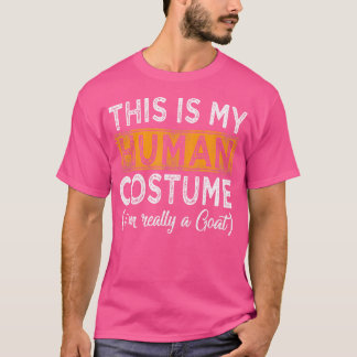 これは私の人間である私は本当にヤギ面白いハロウィーンだ Tシャツ