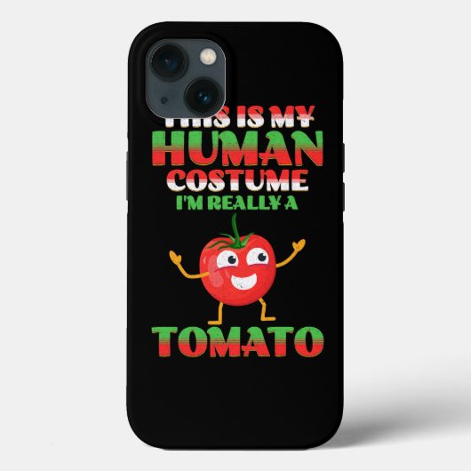 これは私の人間のコスチュームは本当にトマトだおもしろい Case-Mate iPhoneケース (裏面)
