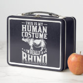 これは私の人間のコスチュームは本当にrhinoだ メタルランチボックス (インサイチュ)