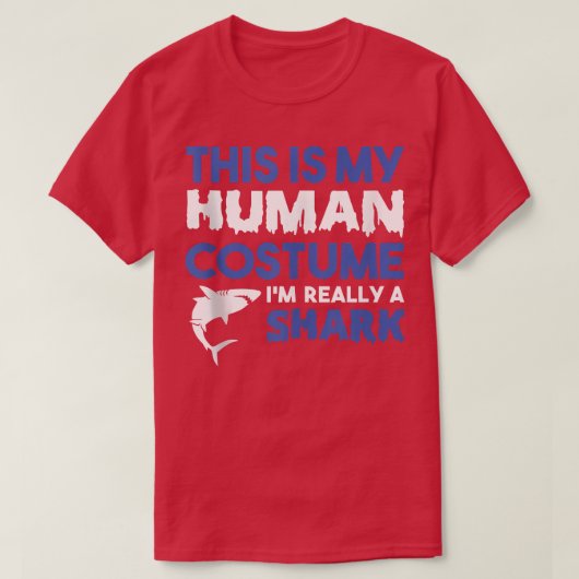 これは私の人間のコスチュームIm本当にシャーク853 Tシャツ (デザイン正面)