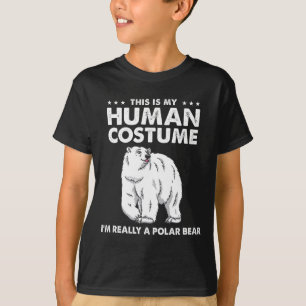 これは私の人間の衣装だ私は本当にホッキョクグマH Tシャツ