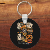 これは私の人間の衣装である私は本当にキツネハロウィー キーホルダー (正面)