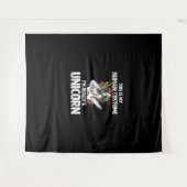 これは私の人間の衣装である私は本当にユニコーンのファン タペストリー (正面(横))