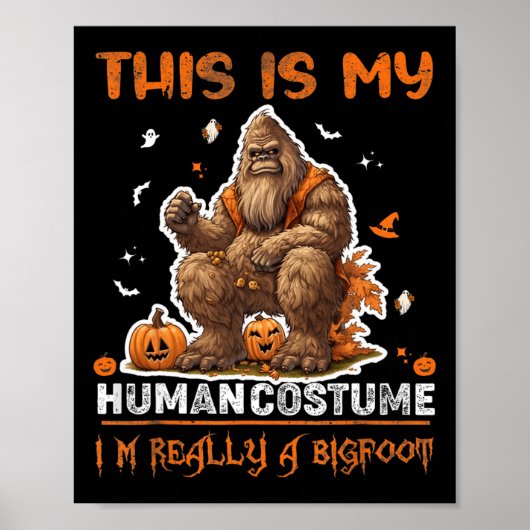 これは私の人間の衣装です面白いハロウィーンの衣装M ポスター (正面)