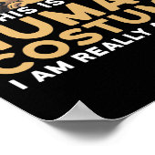 これは私の人間の衣装で私は本当にハイエナのハロー ポスター (角)