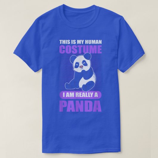 これは私の人間の衣装は本当にパンダのハロー Tシャツ (デザイン正面)