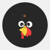 これは私の人間の衣装は本当に七面鳥のシェリフ ラウンドシール (正面)