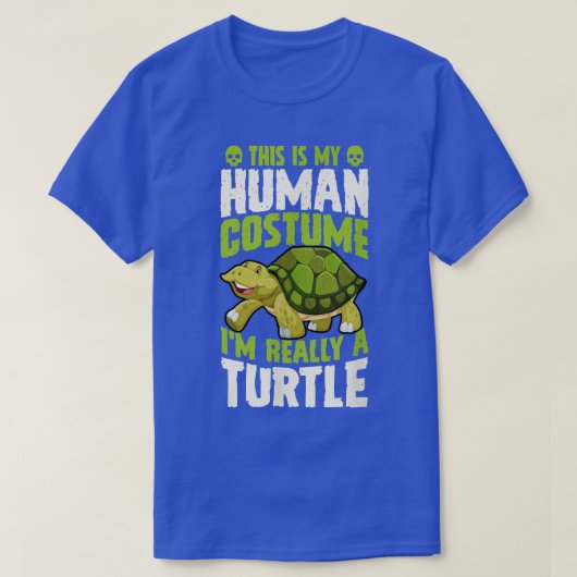 これは私の人間の衣装は本当に亀の毛だ Tシャツ (デザイン正面)