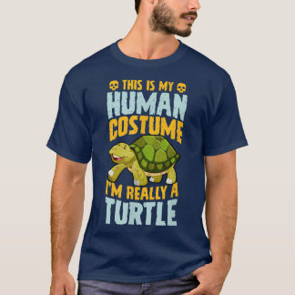 これは私の人間の衣装は本当に亀の毛だ Tシャツ