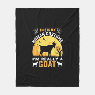 これは私の人間の衣装ヤギのプレゼントだ フリースブランケット