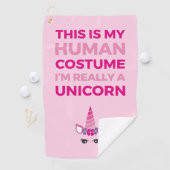 これは私の人間の衣装 – Unicorn Edition I ゴルフタオル (インサイチュ)