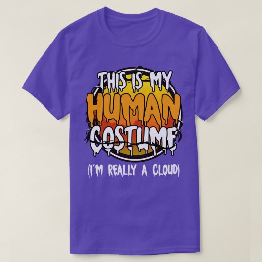 これは私の人間の衣装Im本当に雲おもしろいL Tシャツ (デザイン正面)