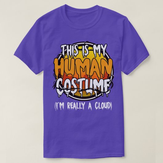 これは私の人間の衣装Im本当に雲おもしろいL Tシャツ (デザイン正面)