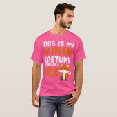 これは私の人間のIm本当にキツネ Tシャツ (正面フル)