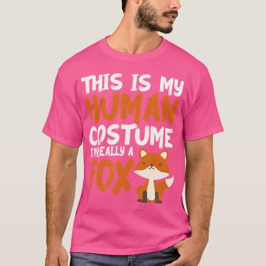 これは私の人間のIm本当にキツネ Tシャツ (正面)