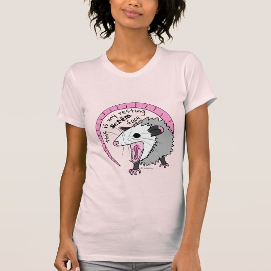 これは私の休息の叫びの顔の明るい色です Tシャツ (正面)