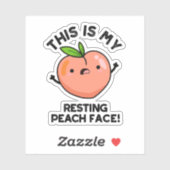 これは私の休息ピーチ顔パン シール (シート)