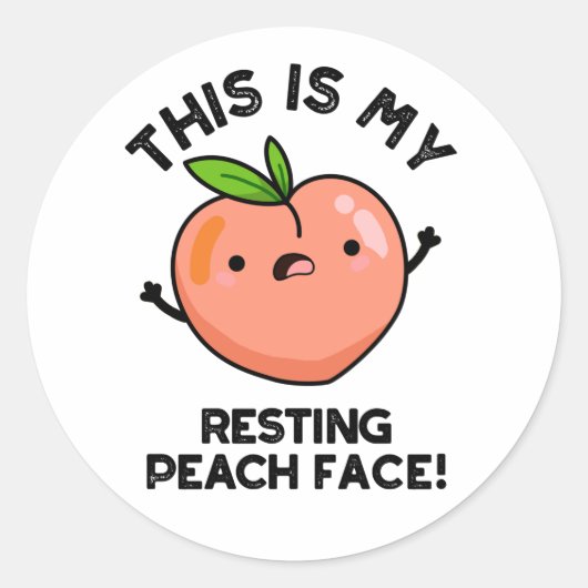 これは私の休息ピーチ顔パン ラウンドシール (正面)