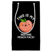 これは私の休息ピーチ顔プンダークBG スモールペーパーバッグ (正面)