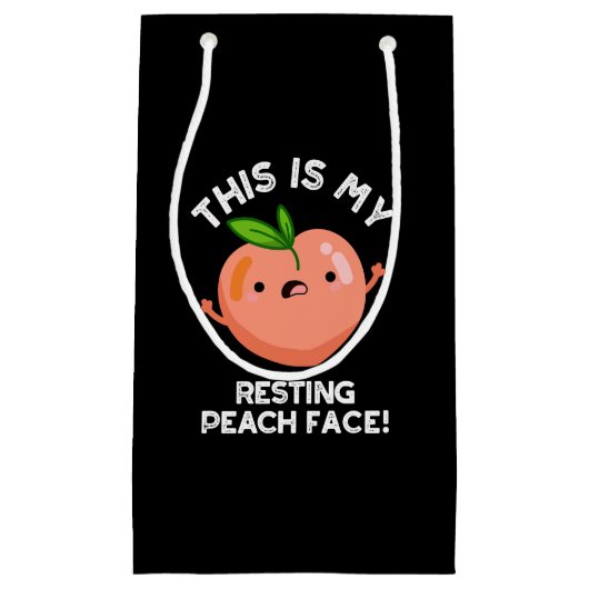 これは私の休息ピーチ顔プンダークBG スモールペーパーバッグ (正面)