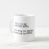 これは私の会合のマグです コーヒーマグカップ (正面左)