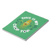 これは私の作物トップ農家おもしろい農業コーンラブ ノートパッド (回転)