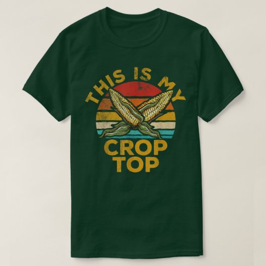 これは私の作物トップ農家おもしろい農業コーンラブ Tシャツ (デザイン正面)