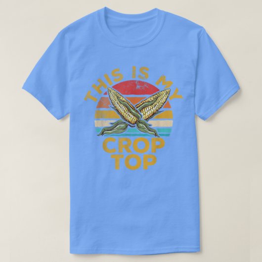 これは私の作物トップ農家おもしろい農業コーンラブ Tシャツ (デザイン正面)