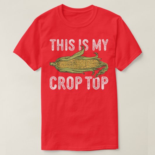 これは私の作物トップ農家おもしろい農業コーンラブ Tシャツ (デザイン正面)