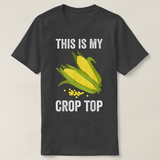 これは私の作物トップ農家おもしろい農業コーンラブ Tシャツ (デザイン正面)