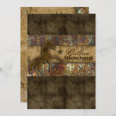 これは私の初めてのカウボーイショーじゃない ウェスタンホース ヴィンテージ 招待状 (正面/裏面)