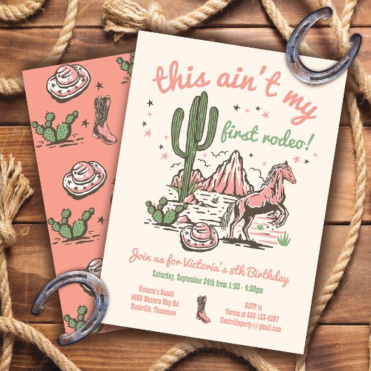 これは私の初めてのロデオカウガール誕生日ではない 招待状