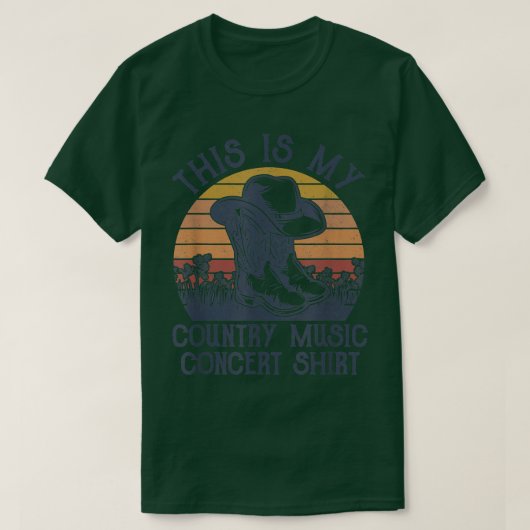 これは私の国の音楽コンサートシャツウェスタンCou Tシャツ (デザイン正面)