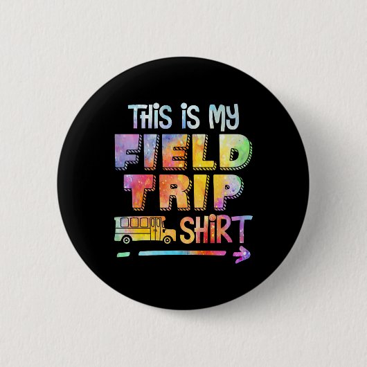 これは私の学校のフィールドデイトリップ2025絞り染めMatc 缶バッジ (正面)