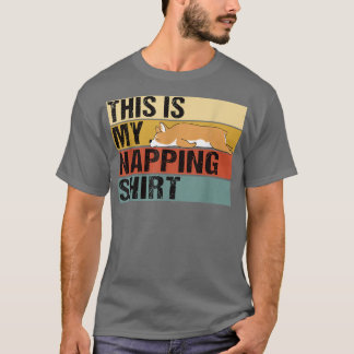 これは私の居眠り面白いコーギだ Tシャツ