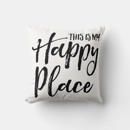 これは私の幸せな場所です クッション (正面)